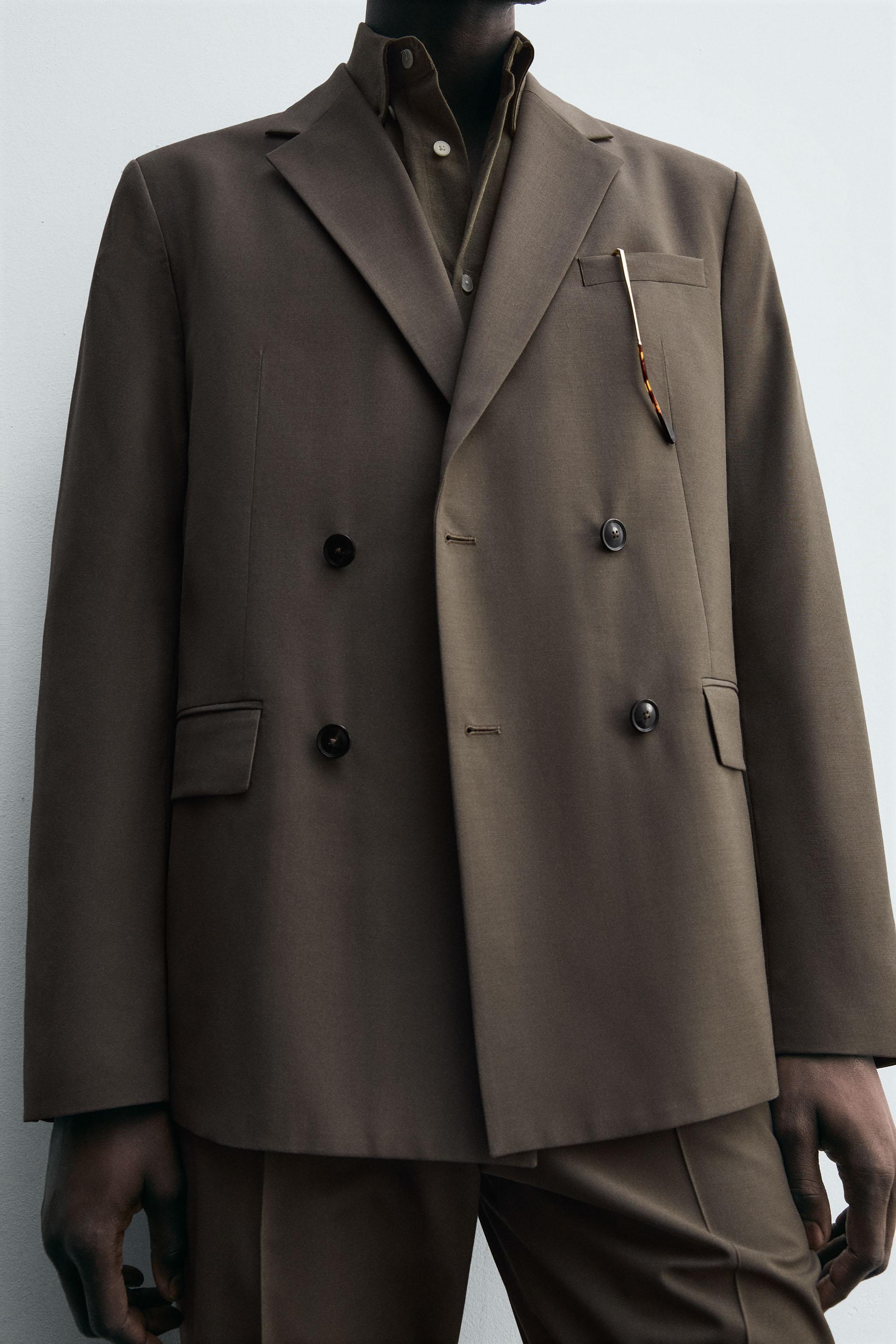 DOUBLE BREASTED SUIT BLAZER